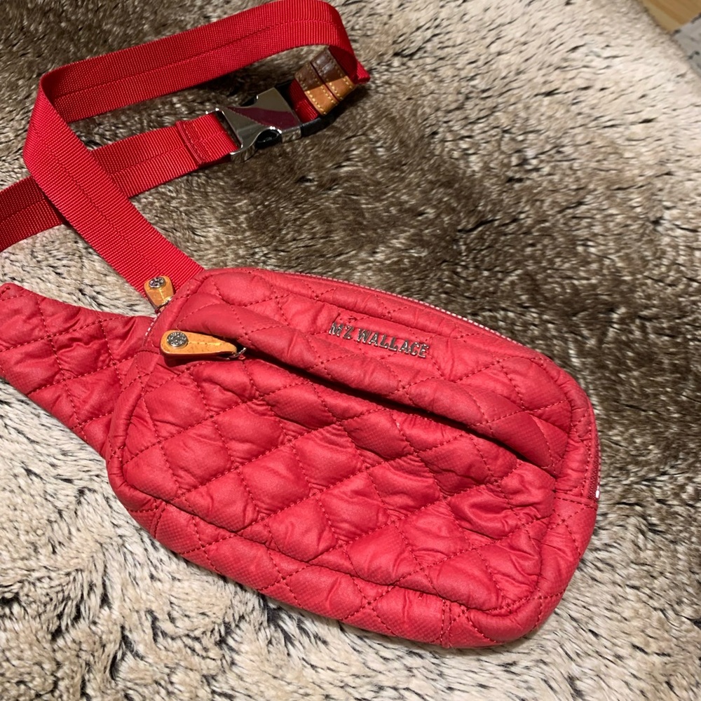 MZ Wallace Metro Belt Bag in Red